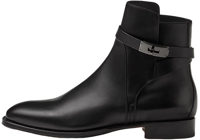 hermes-leather-fashion-slip-on-ankle-boot-black-h222979-z-h01