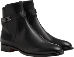 Order HERMES Leder Fashion Slipper Stiefelette ''Schwarz'' H222979Z-H01