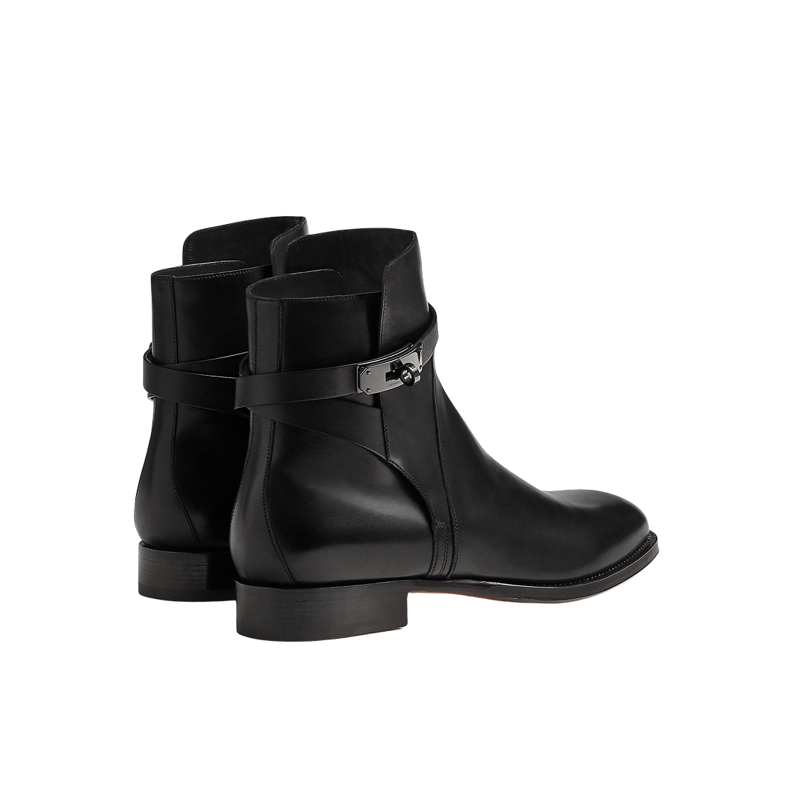 Lookbook Bottines en Cuir HERMÈS Mode Slip-On ''Noir'' H222979Z-H01