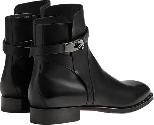 Bottines en Cuir HERMÈS Mode Slip-On ''Noir'' H222979Z-H01 Lookbook Bottines en Cuir HERMÈS Mode Slip-On ''Noir'' H222979Z-H01
