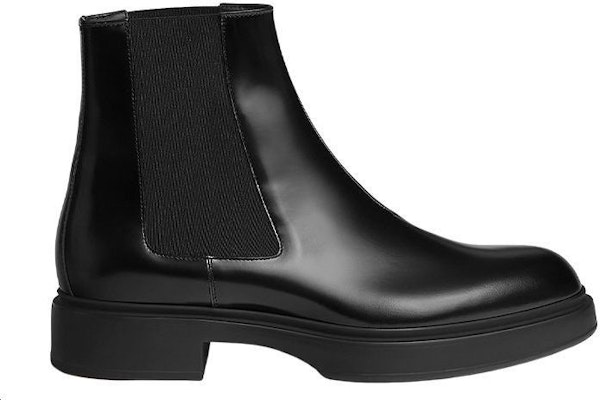 HERMES Leather Fashion Slip-On Ankle Boots 'Black' H222818Z-H01 Order HERMES Leather Fashion Slip-On Ankle Boots 'Black' H222818Z-H01