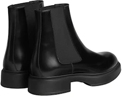 Shop エルメス レザー スリップオン アンクルブーツ (ブラック) H222818Z-H01