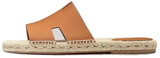 HERMES Leather Flat Sandal 'Brown' H201485Z-H10 HERMES Leather Flat Sandal 'Brown' H201485Z-H10