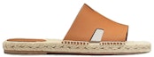 Order Sandal Rata Kulit HERMES 'Coklat' H201485Z-H10