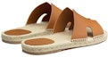 Shop Sandal Rata Kulit HERMES 'Coklat' H201485Z-H10