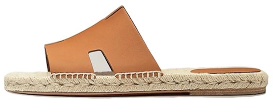 HERMES Leather Flat Sandal 'Brown' H201485Z-H10 HERMES Leather Flat Sandal 'Brown' H201485Z-H10