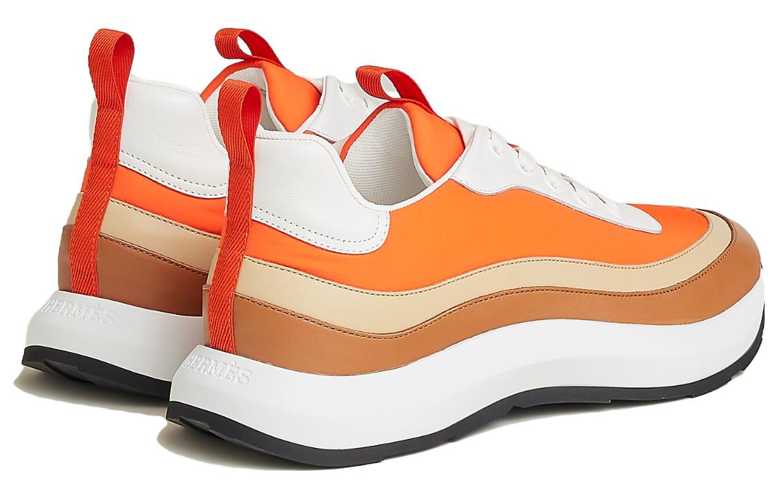 Lookbook エルメス オレンジブラウン レザー ローカット (Erumesu Orenjiburaun Rezā Rōkatto) H231700Z-H2K