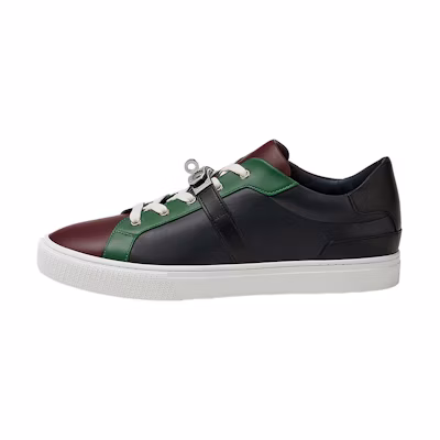 HERMES Leather Lace-Up Sneaker 'Black Fashion'