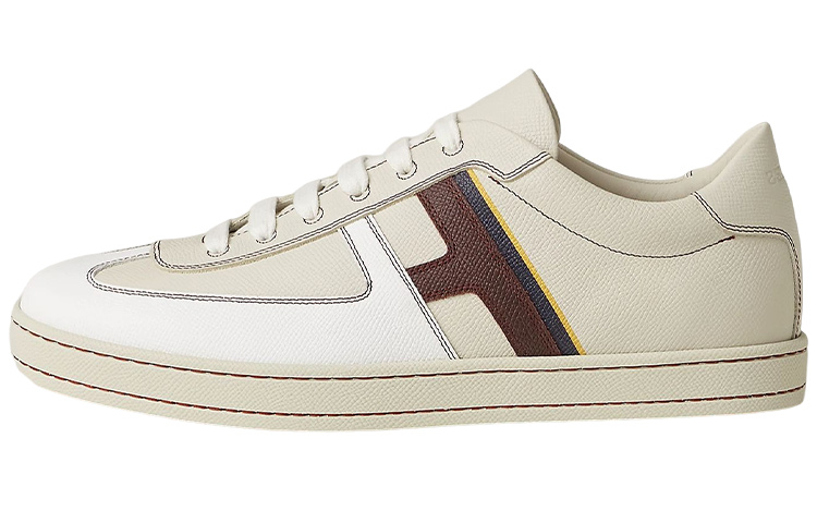 HERMES Leather Low-Top Lace-up 'Beige' H211861Z-HF8