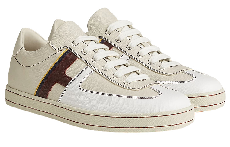 Lookbook HERMES Leather Low-Top Lace-up 'Beige' H211861Z-HF8