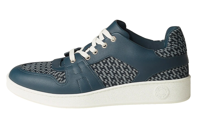 HERMES Leather Low-Top Lace-Up 'Blue Fashion' H231790Z-HCB