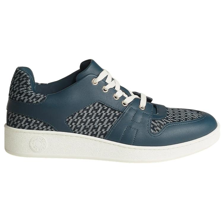 Order HERMES Leather Low-Top Lace-Up 'Blue Fashion' H231790Z-HCB