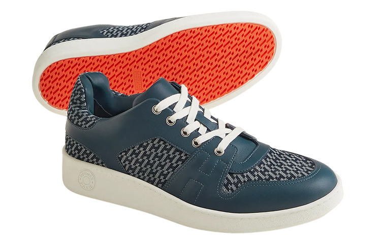 Purchase HERMES Leather Low-Top Lace-Up 'Blue Fashion' H231790Z-HCB