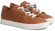 Lookbook HERMES Kasut Kulit Low-Top Bertali 'Brown Day' H232878Z-HA3