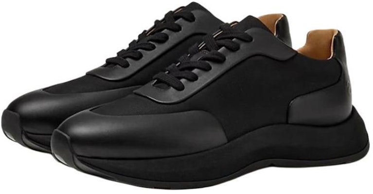 HERMES Leather Low-Top Sneaker 'Black' H222912Z-H02 Lookbook HERMES Leather Low-Top Sneaker 'Black' H222912Z-H02