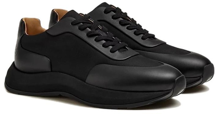 HERMES Leather Low-Top Sneaker 'Black' H222912Z-H02 Shop HERMES Leather Low-Top Sneaker 'Black' H222912Z-H02