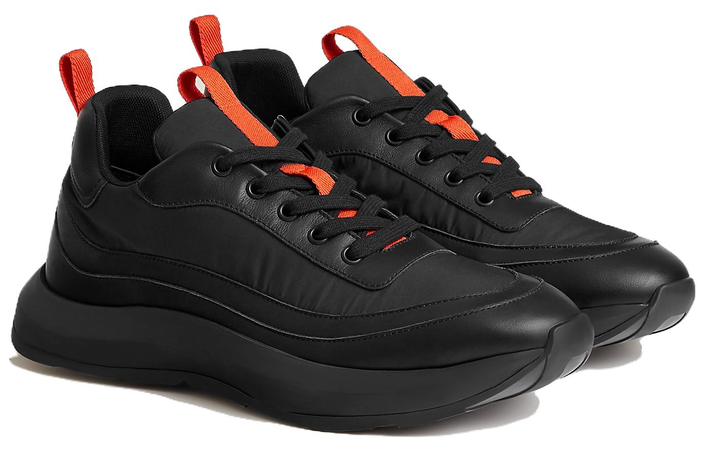 Order HERMÈS Cuir Baskets Basses ''Confort Noir'' H231700Z-H01