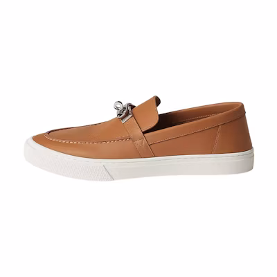 HERMES Leather Low Slip-On 'Brown Fashion'