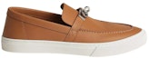 Order HERMES Kulit Kasut Slip-On Rendah 'Coklat Fesyen' H231727Z-H04