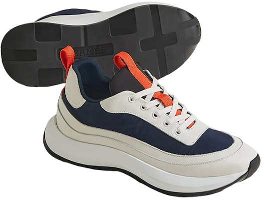 HERMES Kulit Low Top 'Biru Putih Tali Fesyen' H231700Z-HI2 Shop HERMES Kulit Low Top 'Biru Putih Tali Fesyen' H231700Z-HI2
