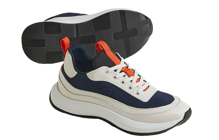 Purchase HERMES Leather Low Top 'Blue White Fashion Strap' H231700Z-HI2