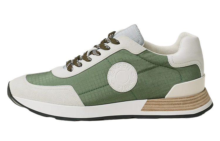 Buy HERMES Kasut Sneakers Rendah Kulit 'Tali Fesyen Hijau' H231779Z-HK3