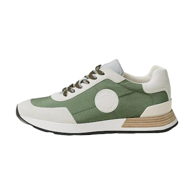 HERMES Leather Low Top Sneakers 'Green Fashion Strap'