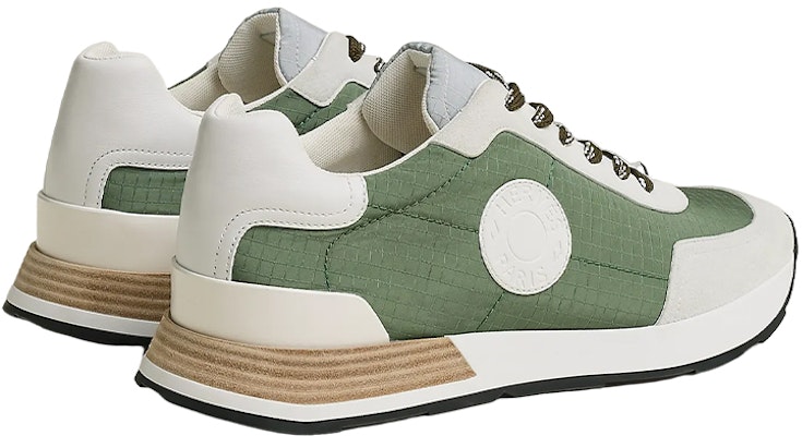 HERMES愛馬仕 皮革 時尚繫帶 低筒 運動休閒鞋 男款 綠色 Shop HERMES愛馬仕 皮革 時尚繫帶 低筒 運動休閒鞋 男款 綠色