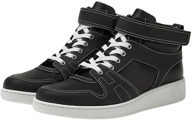 HERMES Leather Mid-Top Sneaker 'Black Fashion' H222916Z-H02 Lookbook HERMES Leather Mid-Top Sneaker 'Black Fashion' H222916Z-H02
