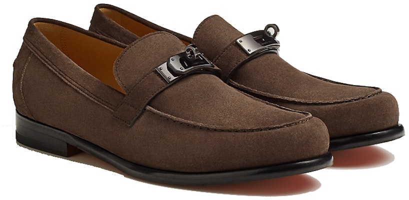 HERMES Kulit Moccasin 'Coklat Ebony' H222996Z-AME Order HERMES Kulit Moccasin 'Coklat Ebony' H222996Z-AME