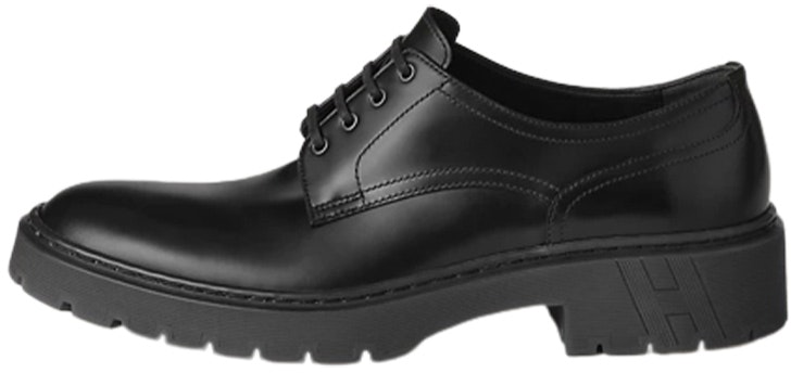 hermes-leather-round-toe-lace-up-black-h231952-z-h02