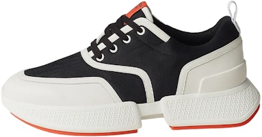 HERMES Leather Round Toe Lace-Up 'Black White' H231734Z-H11 HERMES Leather Round Toe Lace-Up 'Black White' H231734Z-H11