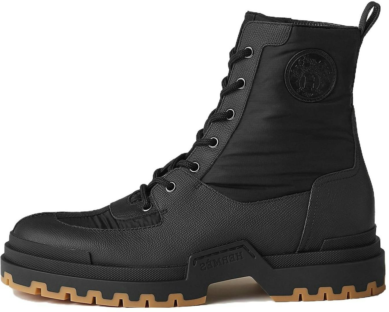 hermes-leather-round-toe-lace-up-boots-black-comfort-h231981-zh-02430