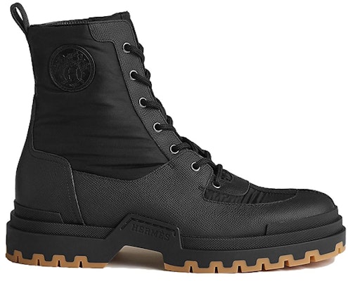 HERMES Leather Round Toe Lace-Up Boots 'Black Comfort' H231981ZH02430 Order HERMES Leather Round Toe Lace-Up Boots 'Black Comfort' H231981ZH02430