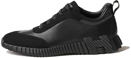 HERMES Leather Round Toe Lace-Up Low Top 'Black' H221898ZH-03 HERMES Leather Round Toe Lace-Up Low Top 'Black' H221898ZH-03