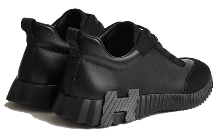 Lookbook エルメス 黒 ローカット レザー スニーカー
(Erumesu Kuro Rōkatto Rezā Sunīkā) H221898ZH-03