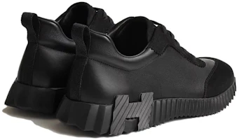 Purchase HERMES Zapatos Bajos de Piel con Cordones Punta Redonda 'Negro' H221898ZH-03
