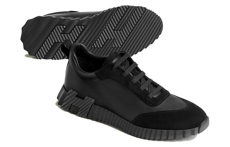 Details for HERMES Sepatu Kulit Hitam Low Top Round Toe Lace-Up H221898ZH-03