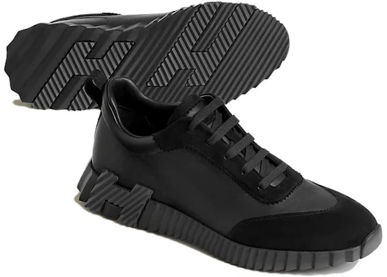 HERMES Sepatu Kulit Hitam Low Top Round Toe Lace-Up H221898ZH-03 Details for HERMES Sepatu Kulit Hitam Low Top Round Toe Lace-Up H221898ZH-03