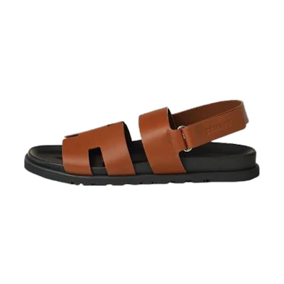 HERMES Leather Sandal 'Simple Brown'
