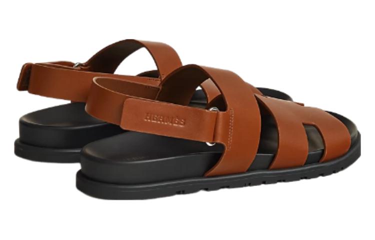 HERMES Leather Sandal 'Simple Brown' 圖 4