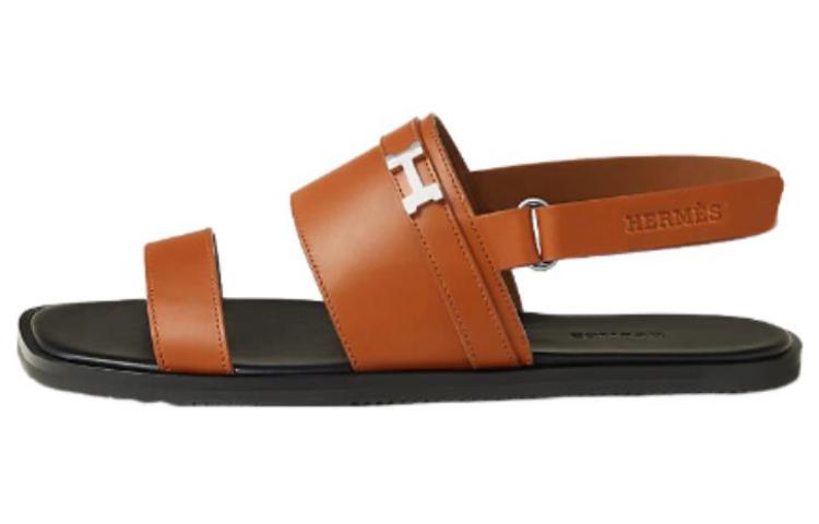HERMES Leather Sandals 'Brown Monochrome' H232975Z-HNH