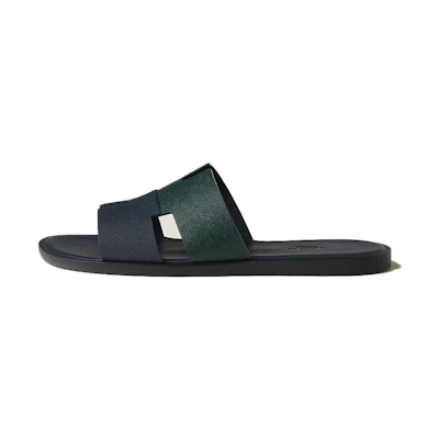 HERMES Leather Slides 'Blue CMFT'