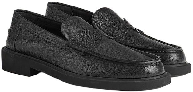 HERMES Kasut Kulit Slip-On 'Fesyen Hitam' H231950Z-A02 Lookbook HERMES Kasut Kulit Slip-On 'Fesyen Hitam' H231950Z-A02