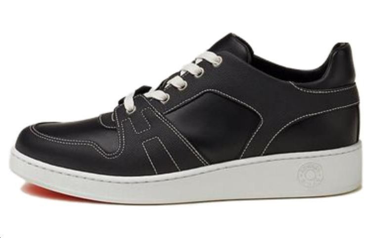 Buy Zapatillas de Cuero HERMES 'Moda Negra' H222830Z-H02410