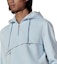 Purchase HERMES Light Blue Pullover Hoodie with Drawstring and Zipper Collar H457750HA5LLA