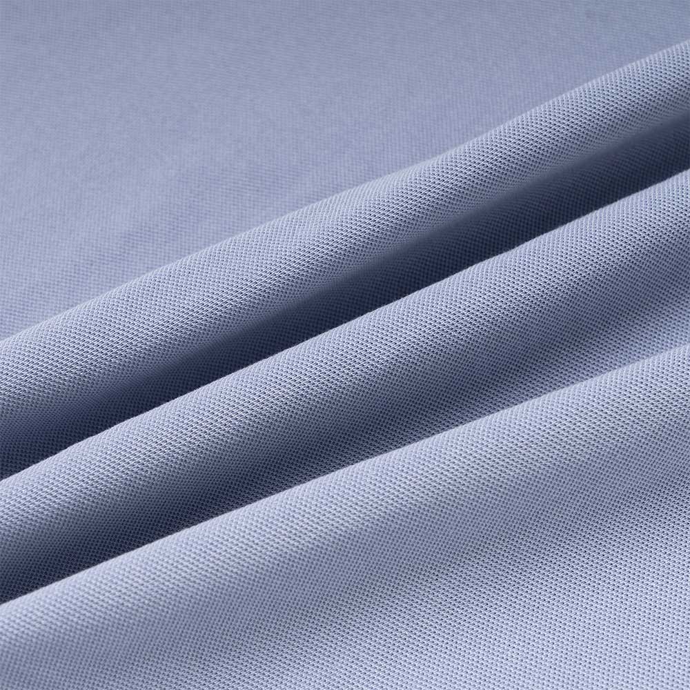 Details for HERMES Light Blue Solid Pocket Casual Short Sleeve Polo Shirt. H072325HA69