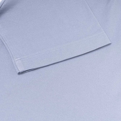 HERMES Light Blue Solid Pocket Casual Short Sleeve Polo Shirt. H072325HA69 Sizing HERMES Light Blue Solid Pocket Casual Short Sleeve Polo Shirt. H072325HA69