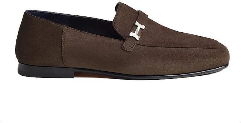 HERMES Kasut Loafer 'Suede Coklat' H231991Z-AME Order HERMES Kasut Loafer 'Suede Coklat' H231991Z-AME