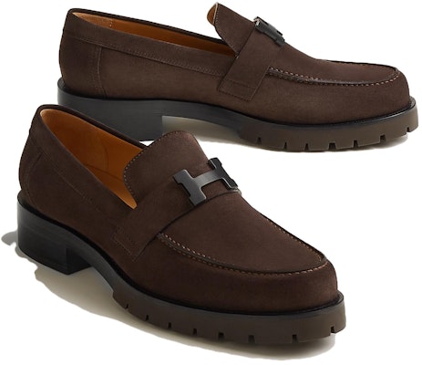 HERMES Loafer 'Coklat Gelap' H232891Z-AME Lookbook HERMES Loafer 'Coklat Gelap' H232891Z-AME